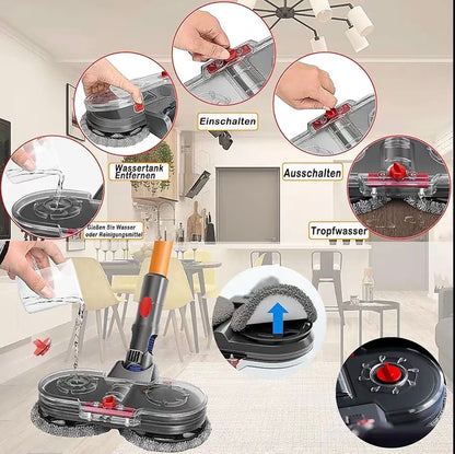 Elektrischer Wischaufsatz passend für Dyson
